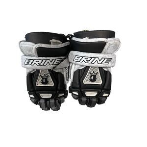 Brine King III Lacrosse Gloves 13” Black White Men’s Large LAX Protective Gear